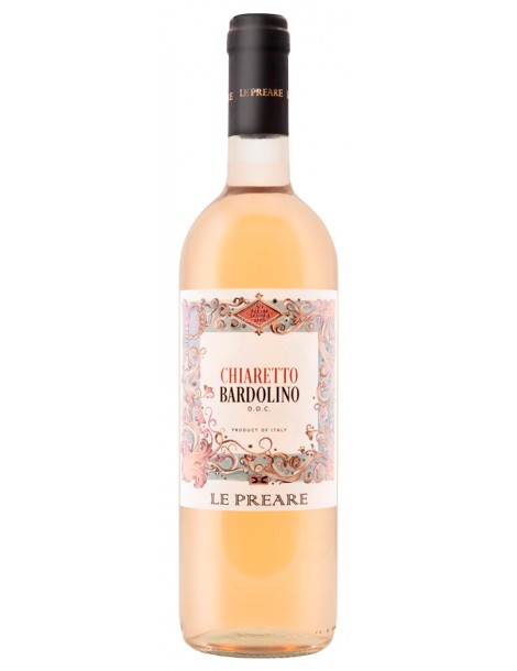 Вино Le Preare Bardolino Chiaretto 2020 12% 0,75 л