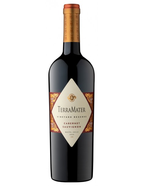 Вино TerraMater Cabernet Sauvignon Vineyard Reserve 2021 14% 0,75 л