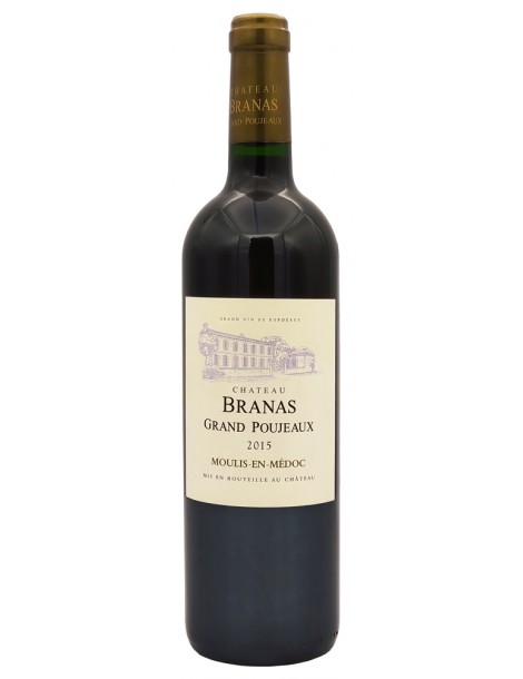 Вино Chateau Branas Grand Poujeaux 2015 14% 0,75 л