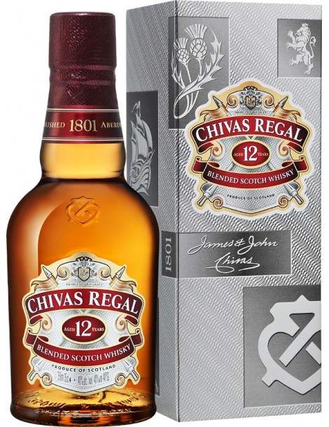 Виски Chivas Regal 12 years old 40% 0,35 л п/уп