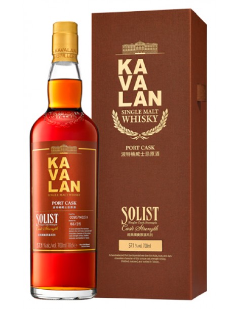 Виски Kavalan Solist Port Cask Single Cask Strength 57,1% 0,7 л