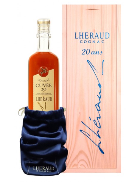 Коньяк Lheraud Cognac Cuvee 20 wood gift pack 0.7 л 