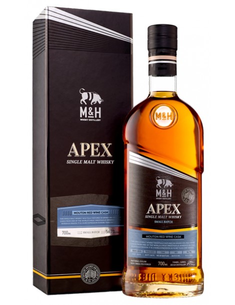 Виски M & H Apex Mouton Red Wine Cask 56,7% 0,7 л