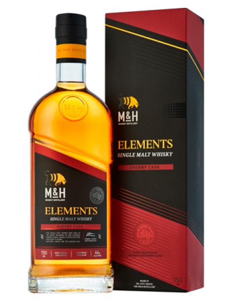 Виски M & H Elements Sherry OF 0.7 л