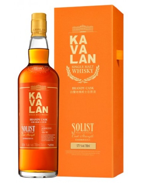 Виски Kavalan Solist Brandy Cask Single Cask Strength 57,1% 0,7 л
